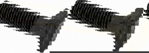 Steel T-Slot Bolt: M6 x 1, 28 mm Thread Length, 6 mm Slot Width, Black Finish